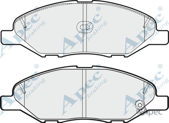 APEC BRAKING stabdžių trinkelių rinkinys, diskinis stabdys PAD1760